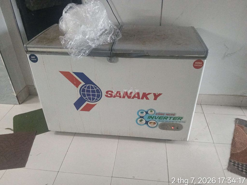 Tủ đông mát Sanaky Inverter Trắng. Mua bán Tủ lạnh tại Quận Cẩm Lệ Đà Nẵng được đăng bởi cu mập hình 1