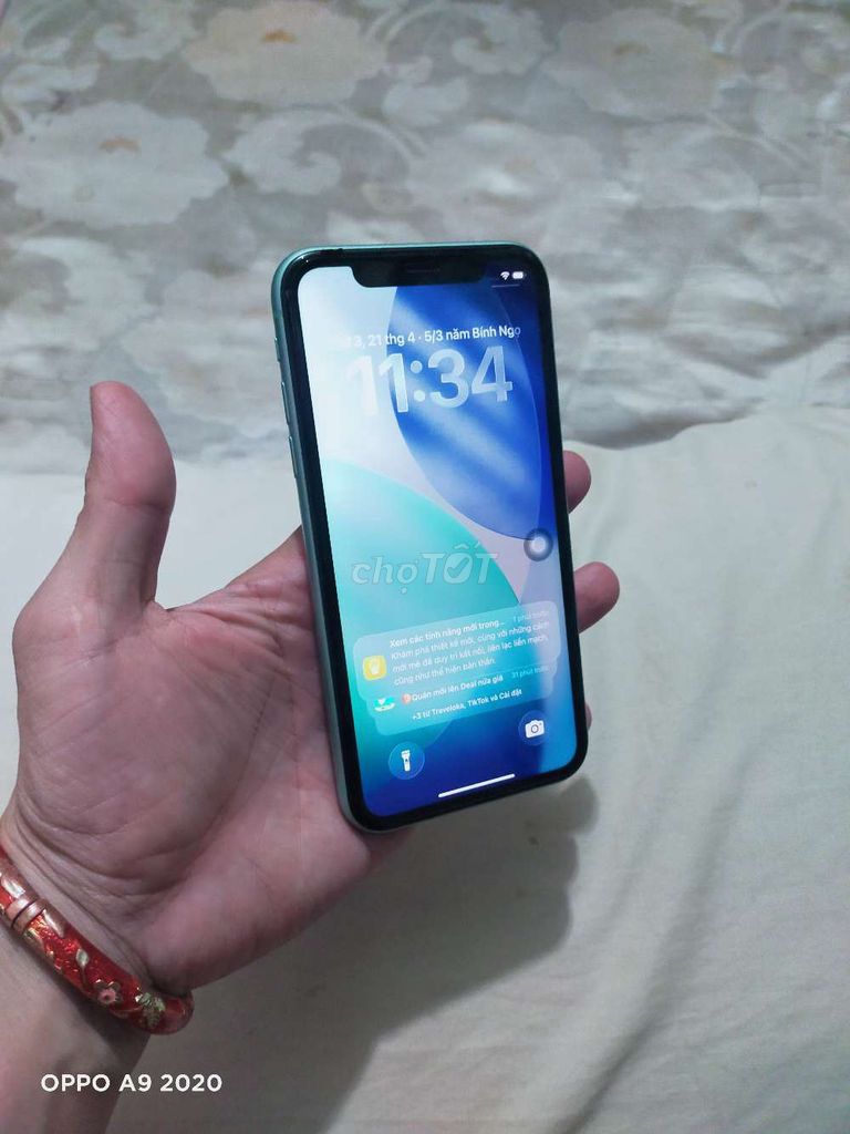 Apple iPhone 11 128GB Xanh ngọc. Mua bán Điện thoại tại Thành phố Thuận An Bình Dương được đăng bởi tran thu duc hình 1