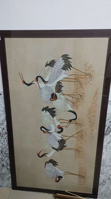 Tranh in con cò và bộ 3 tấm ốp tường. Mua bán Nội thất, đồ gia dụng khác tại Quận Hà Đông Hà Nội được đăng bởi giang