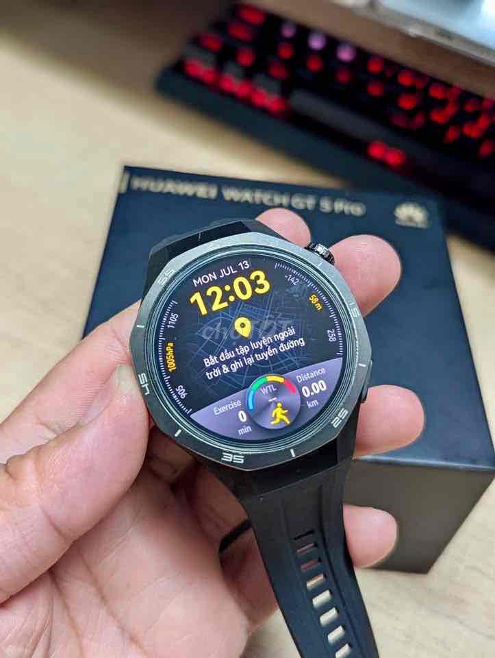 Huawei GT5 Pro Đen Đã sử dụng. Mua bán Thiết bị đeo thông minh tại Thành phố Biên Hòa Đồng Nai được đăng bởi Cao Trí STMobile hình 1