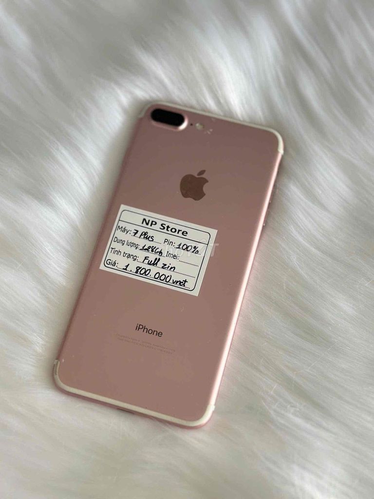 iPhone 7 Plus 128GB Qte - Main zin Màn zin -Pin100. Mua bán Điện thoại tại Quận Ninh Kiều Cần Thơ được đăng bởi NP Store hình 1