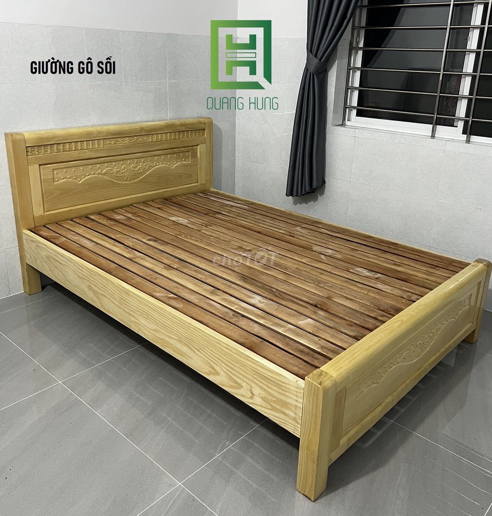 GIƯỜNG GỖ SỒI=GIƯỜNG GỖ_GIƯỜNG GỖ$GIƯỜNG GỖ SỒI$$$. Mua bán Giường, chăn ga gối nệm tại Thành phố Thủ Đức Tp Hồ Chí Minh được đăng bởi NỘI THẤT NHÀ XINH hình 1
