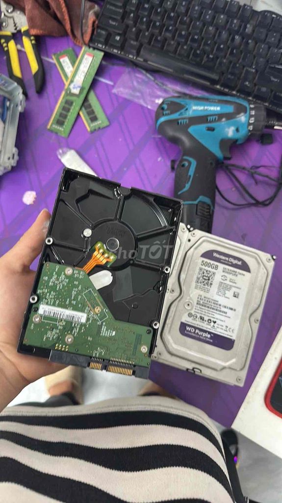 Ổ cứng HDD Western Digital WD Purple 500GB. Mua bán Linh kiện (RAM, Card...) tại Quận Đống Đa Hà Nội được đăng bởi Tuan Anh Store24H hình 1