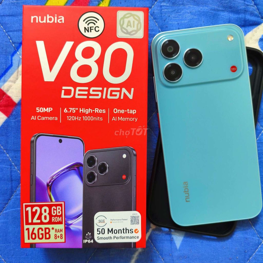Nubia V80 Design nhà dùng có AI. Mua bán Điện thoại tại Quận Hai Bà Trưng Hà Nội được đăng bởi Vảo nick xem thêm  hình 1