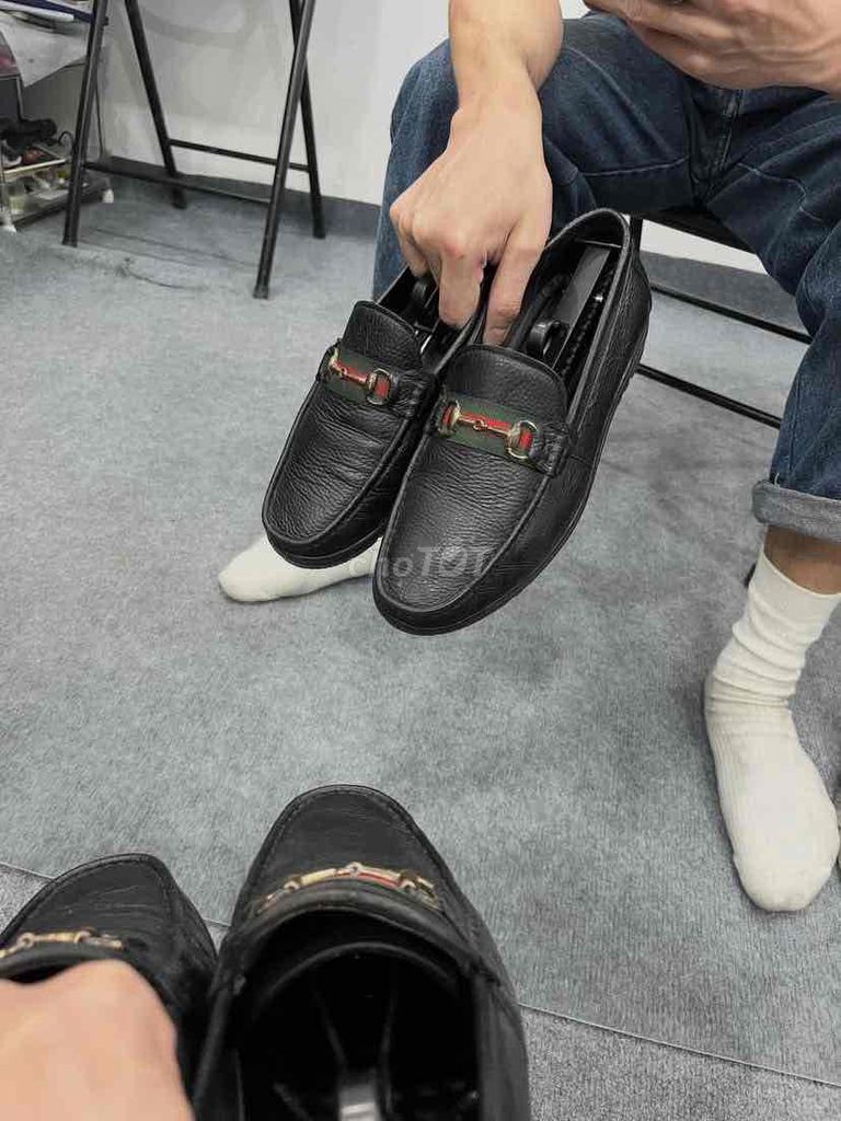 Giày Gucci Nam Da Đen 39-40-40.5. Mua bán Giày dép tại Quận Đống Đa Hà Nội được đăng bởi Thanh Tùng hình 1
