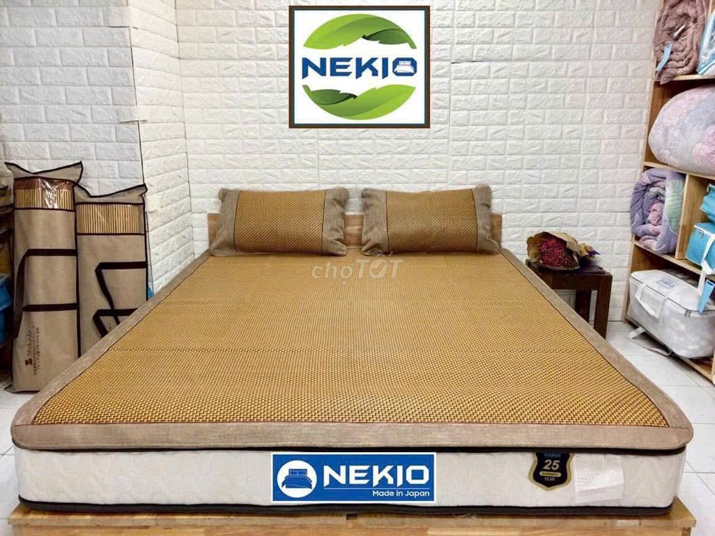 Chiếu mây NEIKO Mây tự nhiên Nhật Bản 1m6x2m Nâu. Mua bán Giường, chăn ga gối nệm tại Quận Hai Bà Trưng Hà Nội được đăng bởi linh hình 1