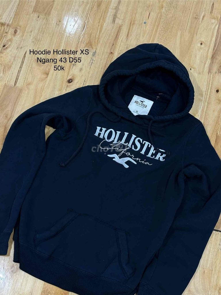 Áo hoodie Hollister đen unisex size S. Mua bán Quần áo tại Quận 7 Tp Hồ Chí Minh được đăng bởi Đỗ Linh hình 1