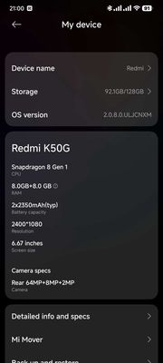 Redmi K50Gaming cần giao lưu
