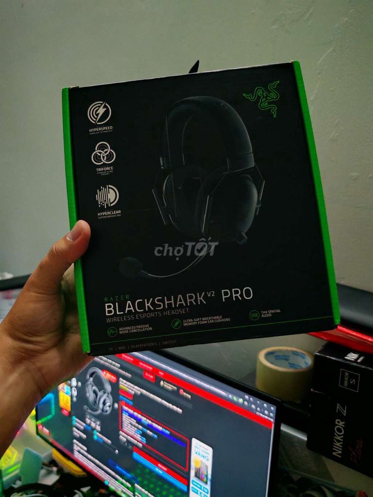 Tai nghe Razer BlackShark V2 Pro Đen. Mua bán Tivi, Âm thanh tại Thành phố Thủ Đức Tp Hồ Chí Minh được đăng bởi Minh Võ hình 1