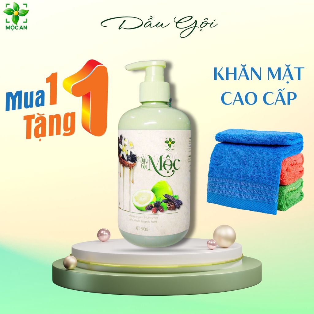 Dầu gội MỘC [MUA 1 TẶNG 1]Thương Hiệu MỘC AN 500ml. Mua bán Phụ kiện thời trang khác tại Huyện Chương Mỹ Hà Nội được đăng bởi MỘC AN hình 1