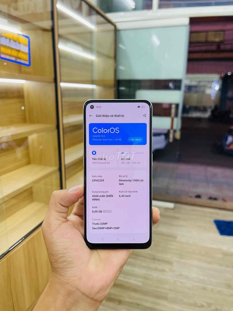 OPPO Reno 8 5G Vàng. Mua bán Điện thoại tại Quận Thanh Khê Đà Nẵng được đăng bởi Hoàng Tú MB hình 4
