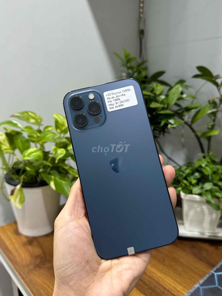 iPhone 12 Pro Max 128G Quốc tế Blue P100 Đẹp 98. Mua bán Điện thoại tại Huyện Hóc Môn Tp Hồ Chí Minh được đăng bởi Thu hình 1