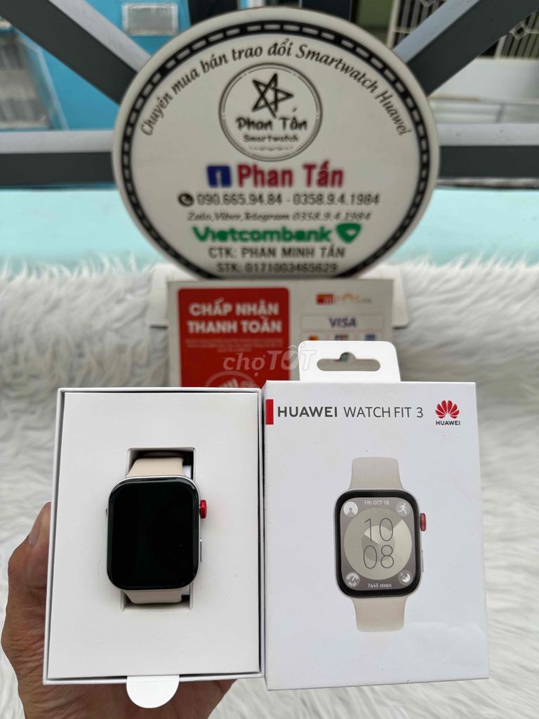 Huawei Watch Fit 3 trắng bh 16/11/2025 Full box