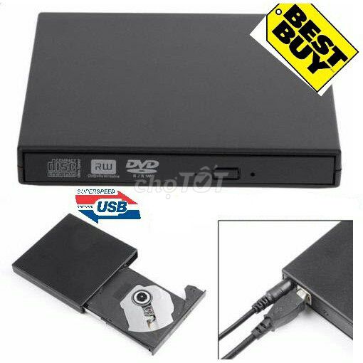 Ổ đĩa dvd gắn ngoài qua cổng usb tiện lợi