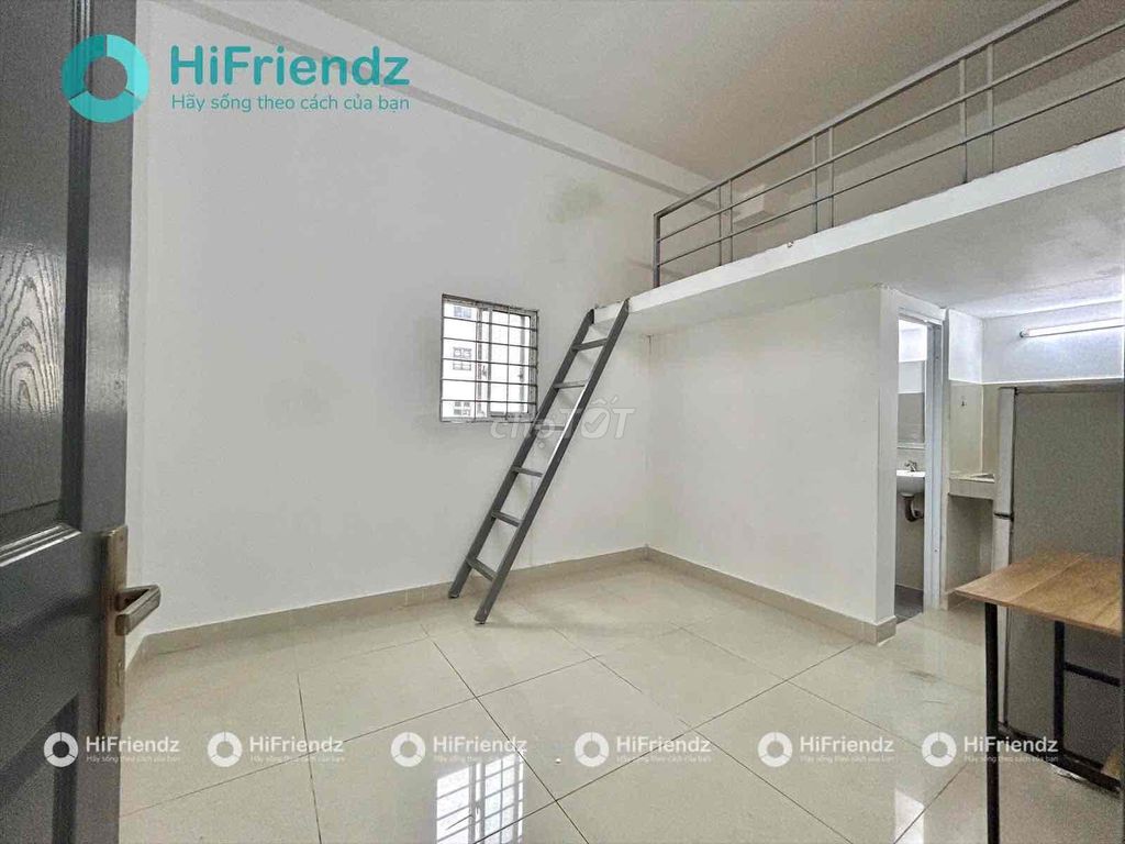 TRỌ CÓ GÁC GIÁ RẺ CÓ CỬA SỔ TRỜI - MÁY LẠNH KHU SÂN BAY - CV HVT