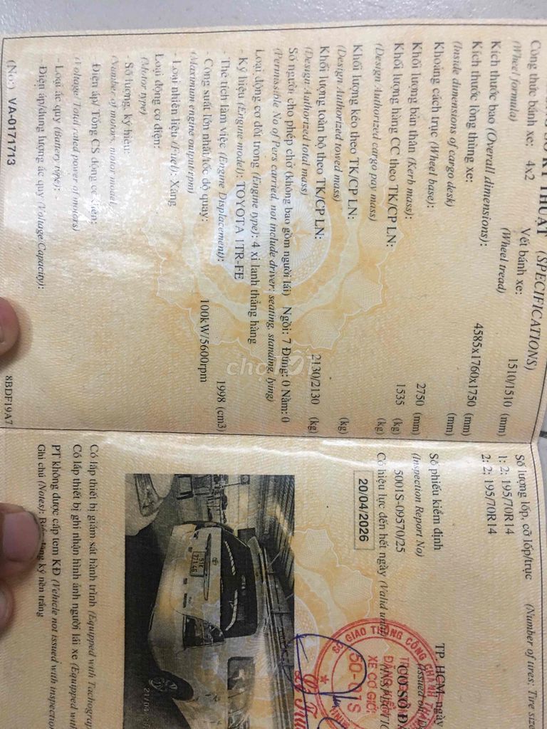 Toyota Innova 2013 mt j - 123456 km. Mua bán Ô tô tại Quận 6 Tp Hồ Chí Minh được đăng bởi truong sieu hình 8