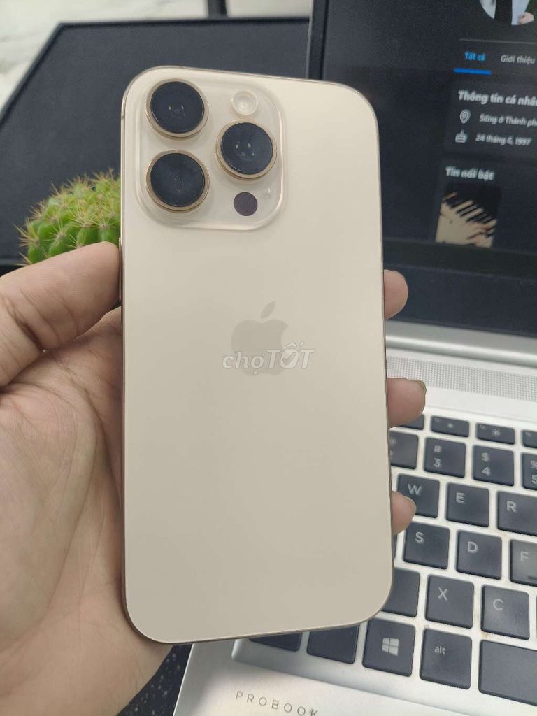 Apple iPhone 16 Pro 256GB Vàng 99%. Mua bán Điện thoại tại Quận Bình Thạnh Tp Hồ Chí Minh được đăng bởi Hoàn Hữu hình 1
