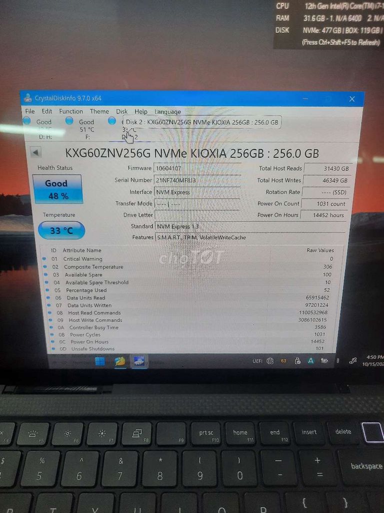 Ssd nvme 256 sk 48 kioxia. Mua bán Linh kiện (RAM, Card...) tại Huyện Xuân Lộc Đồng Nai được đăng bởi Khang Tran hình 1
