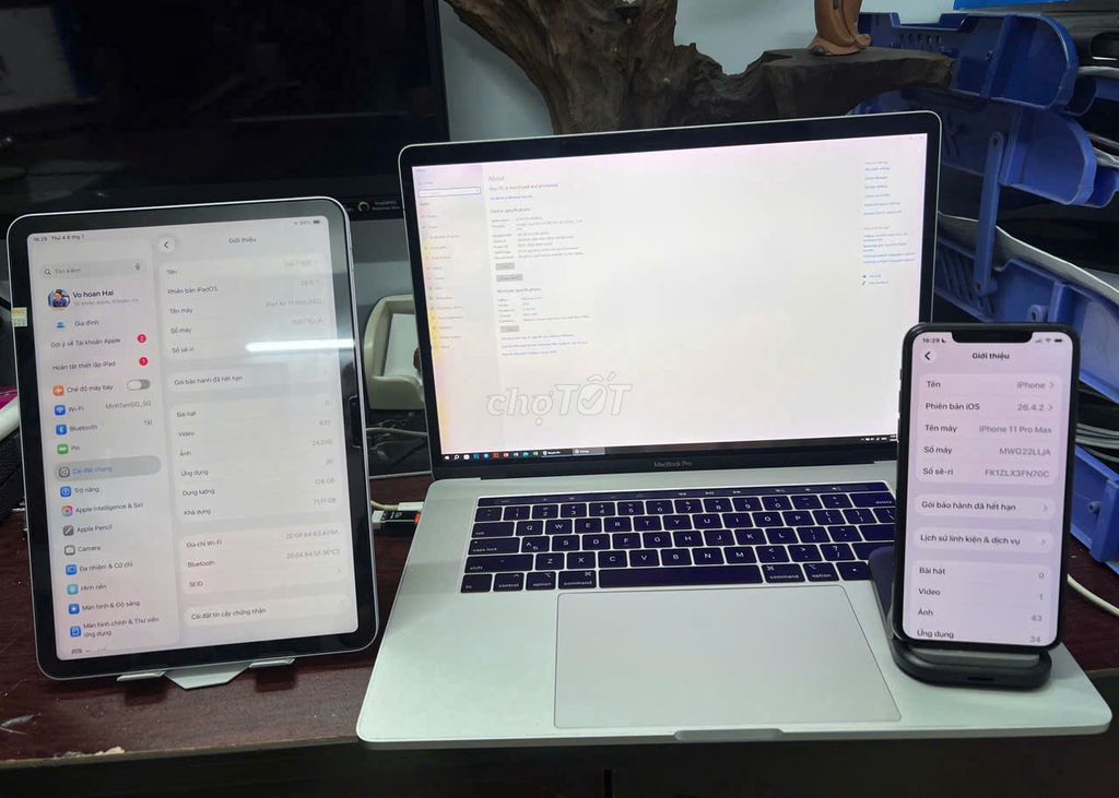 Apple Macbook Pro 2018 i7 16GB/256GB 15 inch. Mua bán Laptop tại Quận 6 Tp Hồ Chí Minh được đăng bởi HIẾU hình 1