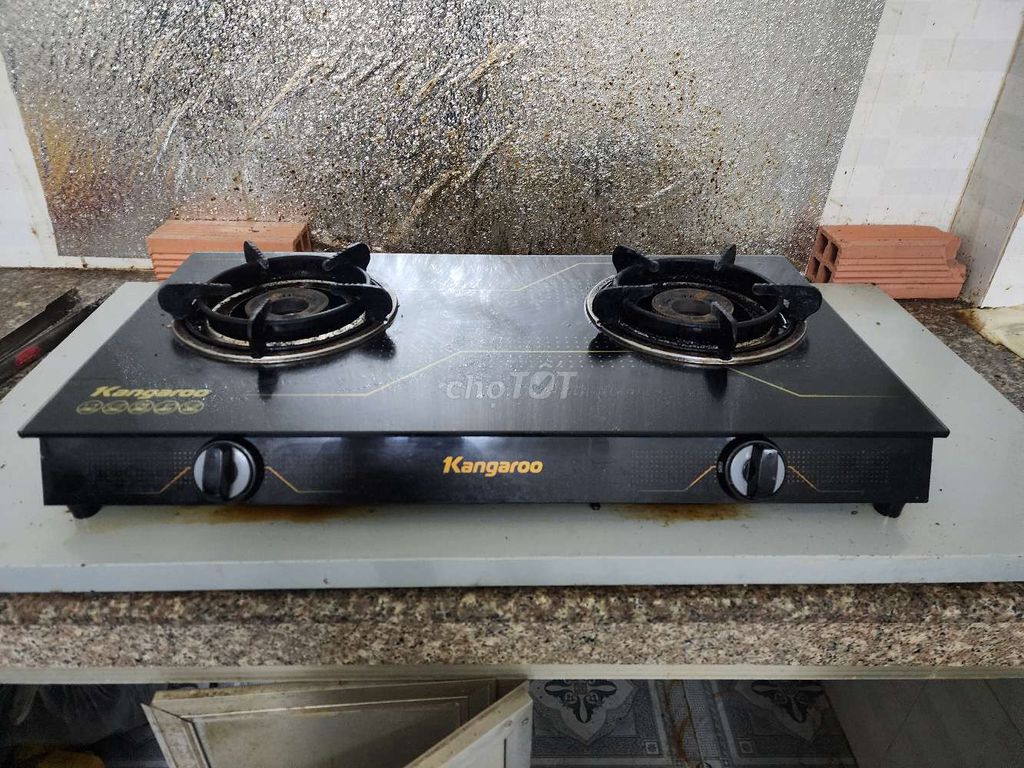 Bếp ga Kangaroo Đen Kính cường lực 2 bếp. Mua bán Bếp, lò, đồ điện nhà bếp tại Quận 12 Tp Hồ Chí Minh được đăng bởi Trung hình 1