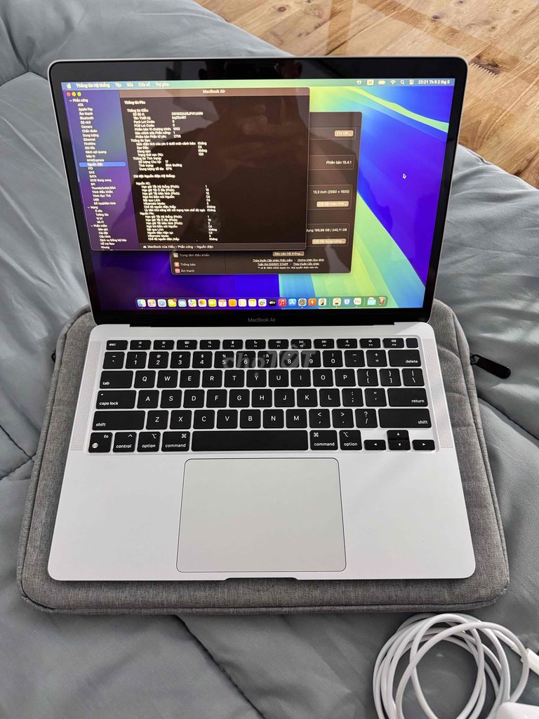 Macbook Air M1 Silver đẹp keng như mới