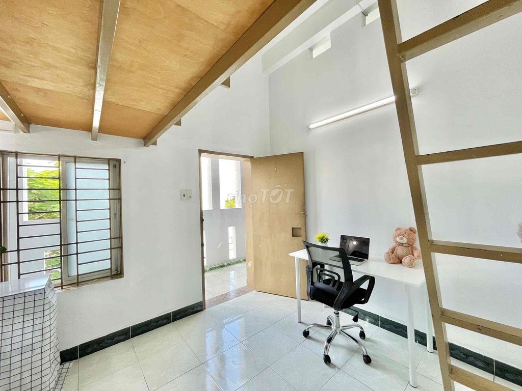 phòng trọ cao cấp studio bếp 20m2 nguyễn văn lượng