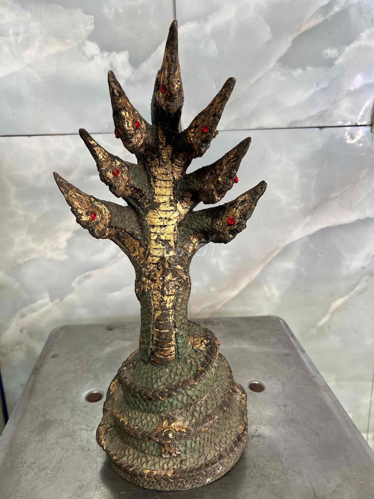 Tượng phong thủy Đồng Rắn 7 đầu. Mua bán Đồ sưu tầm, đồ cổ tại Quận Phú Nhuận Tp Hồ Chí Minh được đăng bởi Khanh ly hình 1