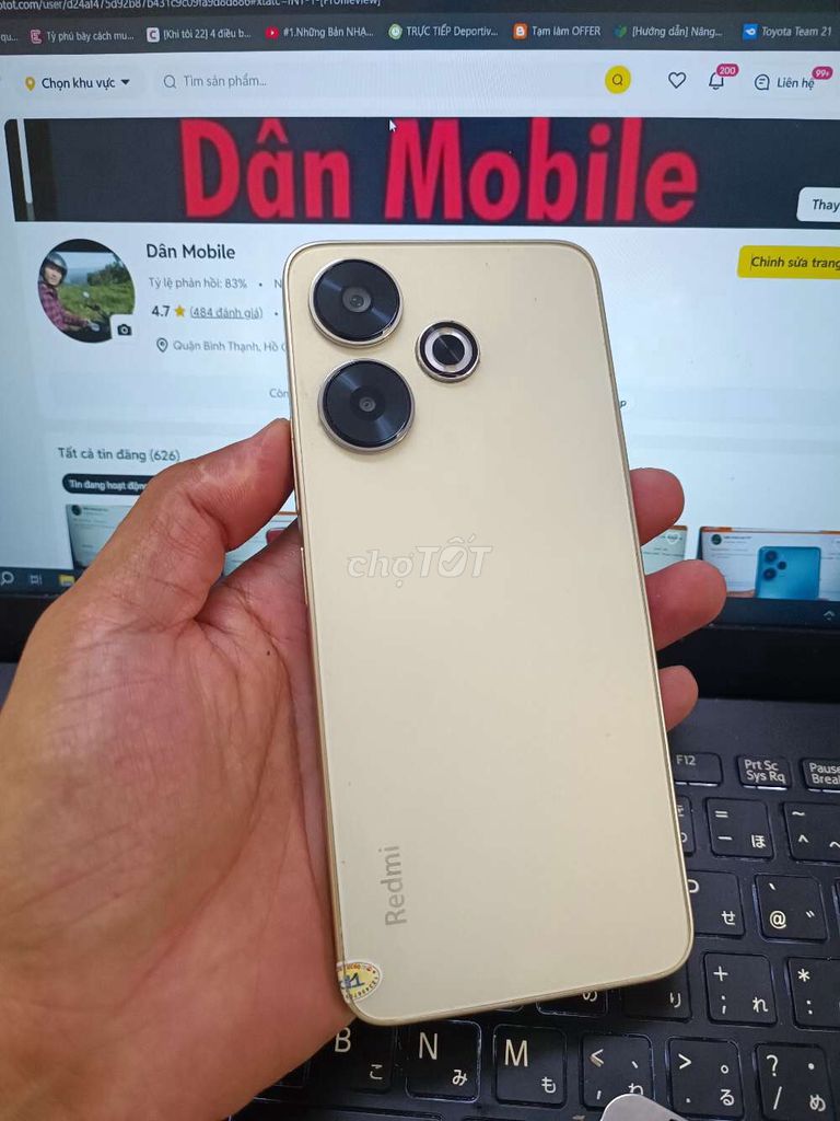 XIAOMI REDMI 13 8GB.128GB PIN 5000 HELIO G91 ULTRA. Mua bán Điện thoại tại Quận Bình Thạnh Tp Hồ Chí Minh được đăng bởi Dân Mobile hình 1