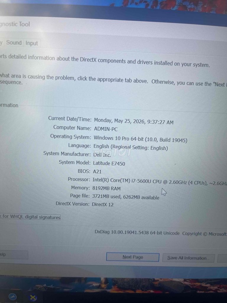 Dell Latitude E7450 i7 8GB. Mua bán Laptop tại Thành phố Biên Hòa Đồng Nai được đăng bởi Na Hoa hình 1