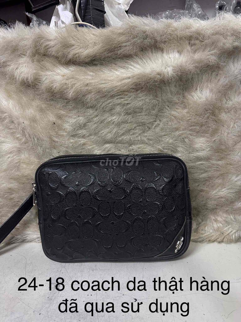 clutch cầm tay COACH size 24x18