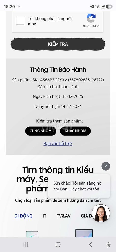 Samsung Galaxy A56 5G Xanh Như mới. Mua bán Điện thoại tại Quận Cầu Giấy Hà Nội được đăng bởi H S hình 1