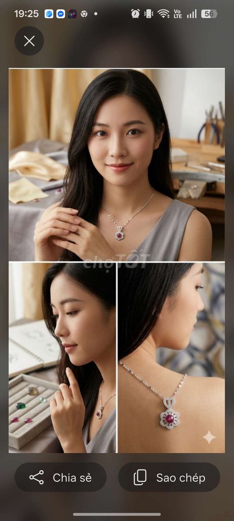 Dây chuyền Opal thiên nhiên Nữ. Mua bán Phụ kiện thời trang khác tại Quận Hà Đông Hà Nội được đăng bởi BÉ KITTY TV hình 1