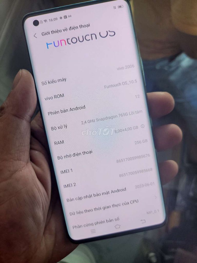 Vivo X50 Pro 256GB Xanh. Mua bán Điện thoại tại Thị xã Tân Uyên Bình Dương được đăng bởi Được hình 1