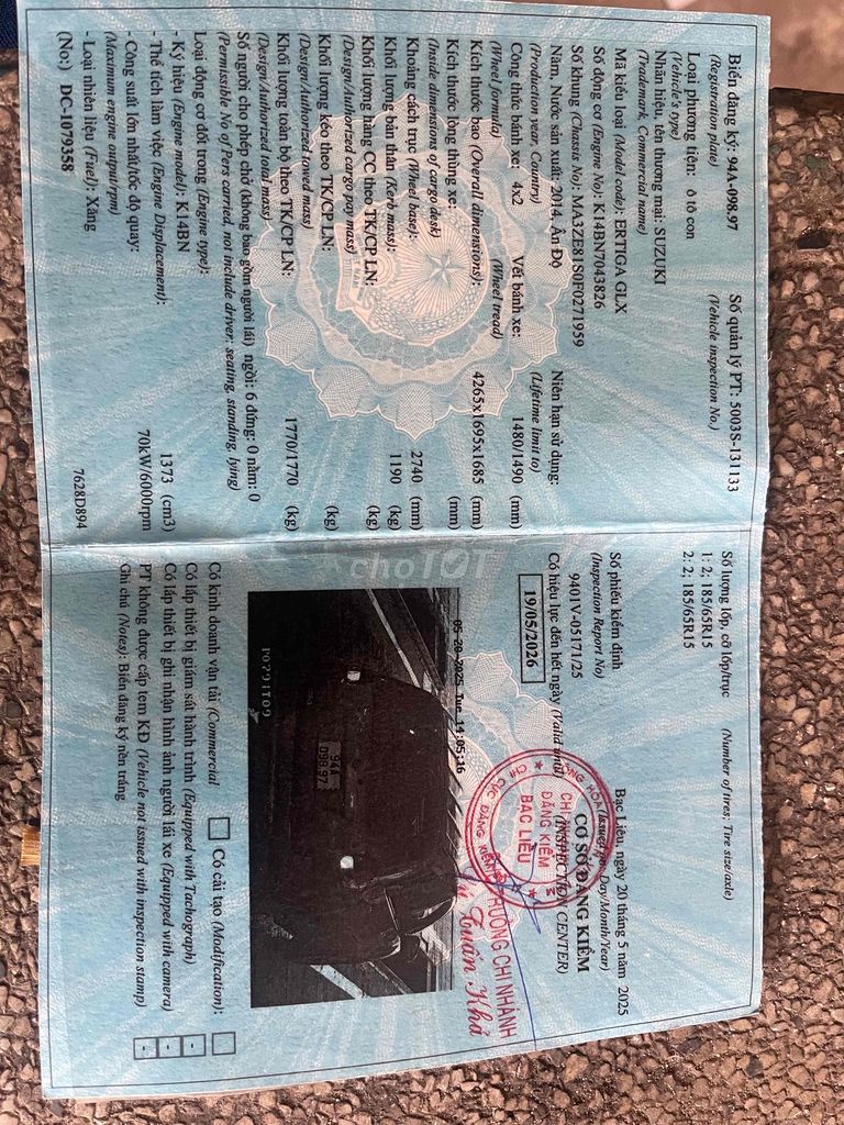 Suzuki Ertiga 2014 AT siêu đẹp.HỖ TRỢ GÓP. Mua bán Ô tô tại Quận Tân Bình Tp Hồ Chí Minh được đăng bởi Anh Duy hình 20