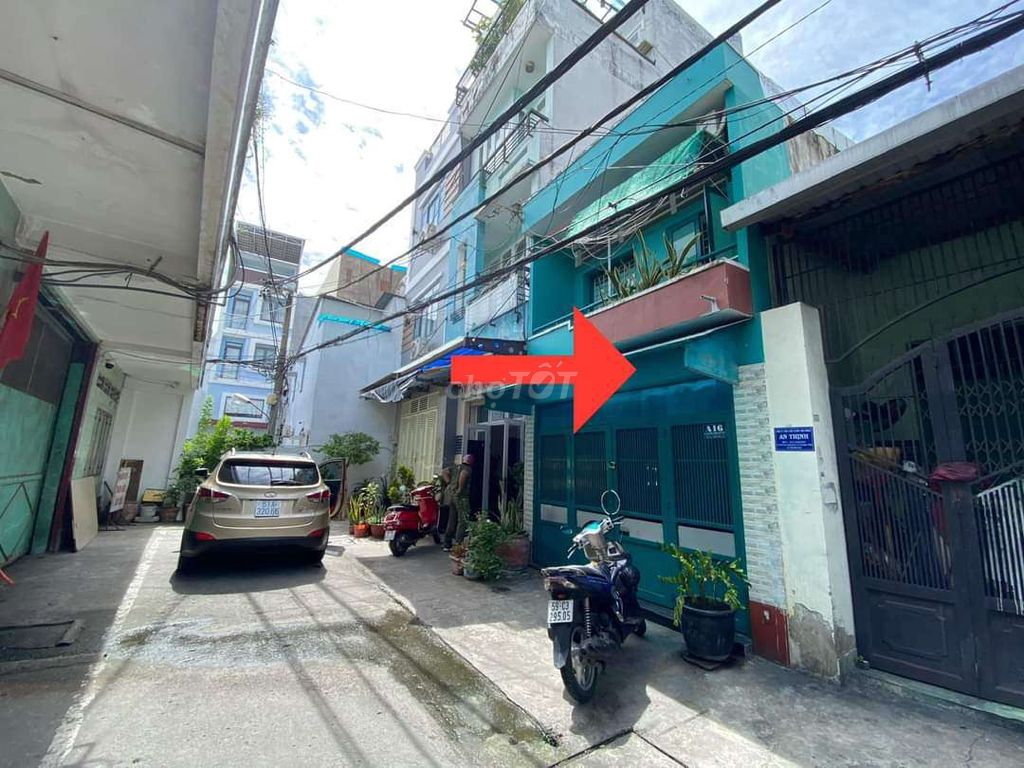 Nhà cư xá Phú Lâm A 4x16 1 lầu đường 6m xe 7 chỗ vào tận nhà
