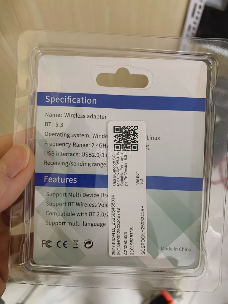 Bộ chuyển đổi Bluetooth 5.3 USB Đen. Mua bán Phụ kiện (Màn hình, Chuột...) tại Quận Thanh Khê Đà Nẵng được đăng bởi  LAPTOP pc  hình 1