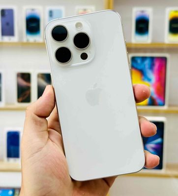 🍎15 PRO TRẮNG 256GB QTẾ MỸ ĐẸP99% NGUYÊN ZIN P86%