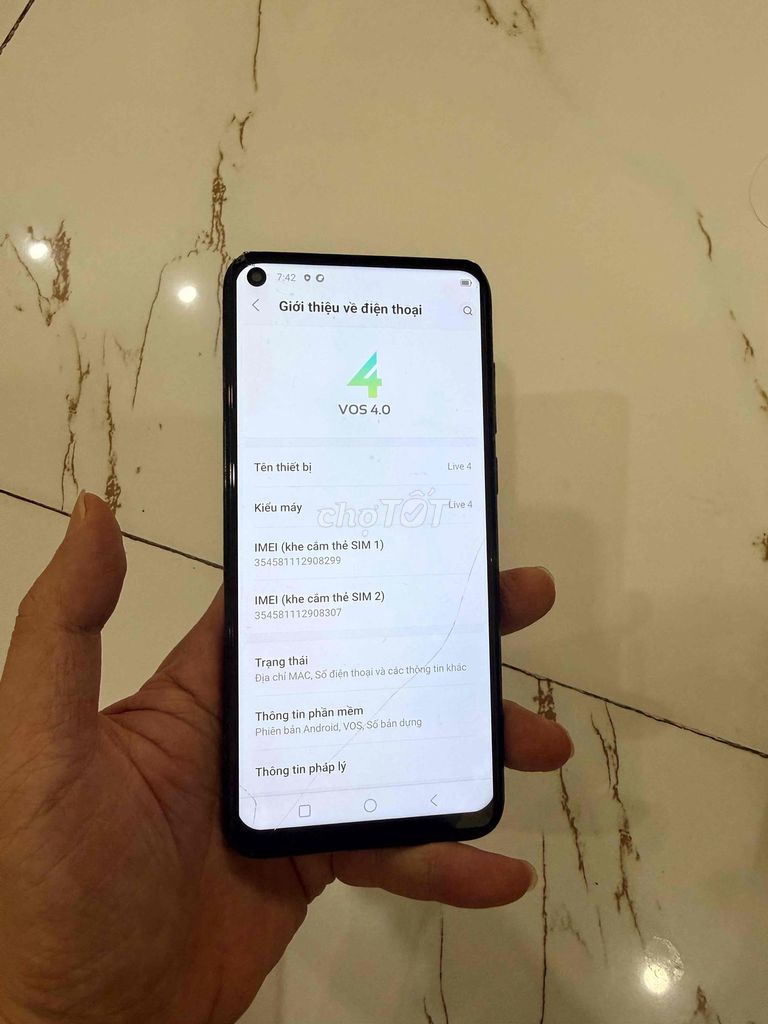 Bán Vsmart Live4 Ram6/64 nứt kính vỏ siêu xấu. Mua bán Điện thoại tại Quận Hà Đông Hà Nội được đăng bởi Mạnh Mobile hình 1