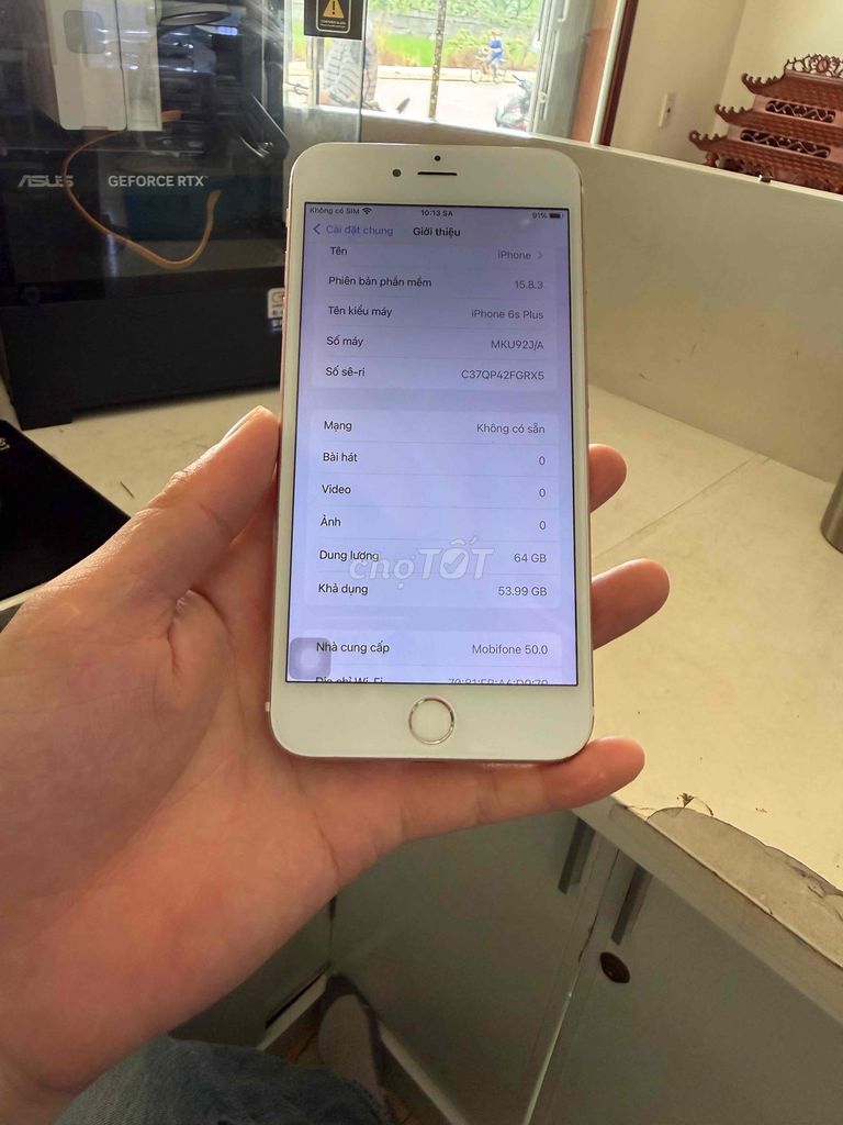 Apple iPhone 6S Plus 64GB Hồng. Mua bán Điện thoại tại Huyện Thuỷ Nguyên Hải Phòng được đăng bởi Hùng Nguyễn THP store hình 1