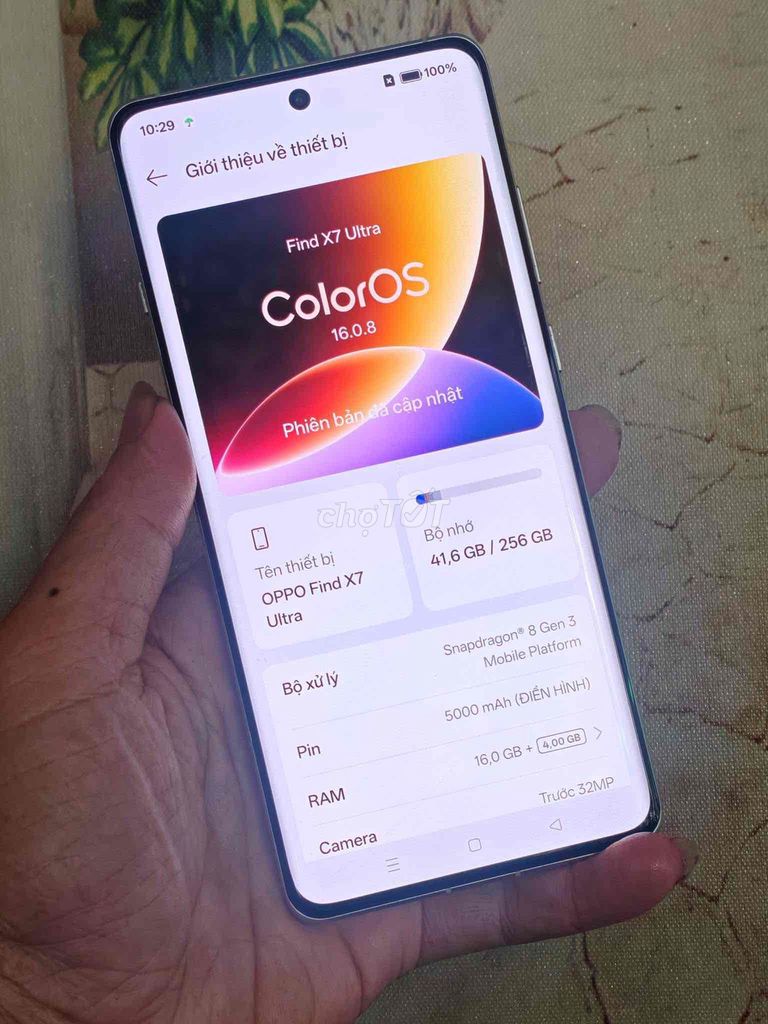 Oppo Find X7 Ultra 16GB 256GB Nâu. Mua bán Điện thoại tại Quận Bình Tân Tp Hồ Chí Minh được đăng bởi nguyễn sang  hình 1