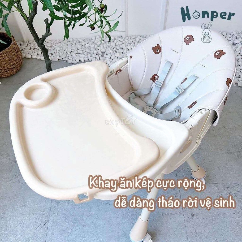 Ghế ăn dặm Honper nhựa gấp gọn. Mua bán Mẹ và bé tại Quận Bình Thuỷ Cần Thơ được đăng bởi Nguyễn Cảnh Hoà hình 1