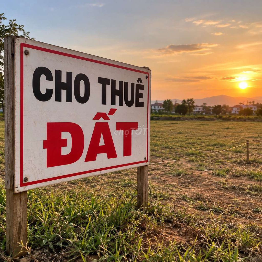 Cho thuê đất mặt tiền 9m thuộc rạch xuyên tâm