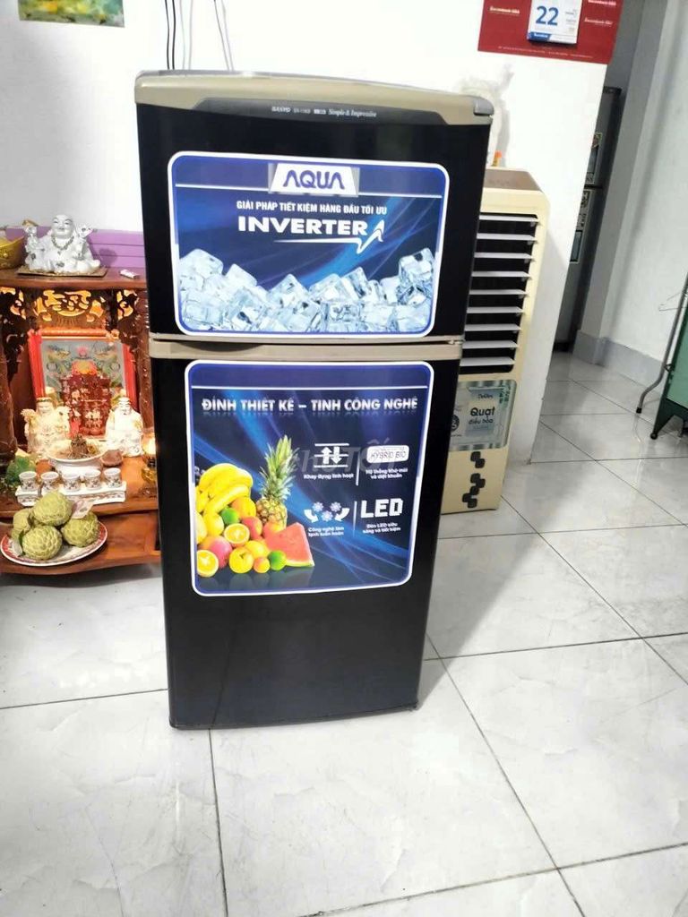 tủ lạnh Sanyo Aqua 120lít. làm lạnh nhanh . Mua bán Tủ lạnh tại Quận 12 Tp Hồ Chí Minh được đăng bởi Phương Anh  hình 1