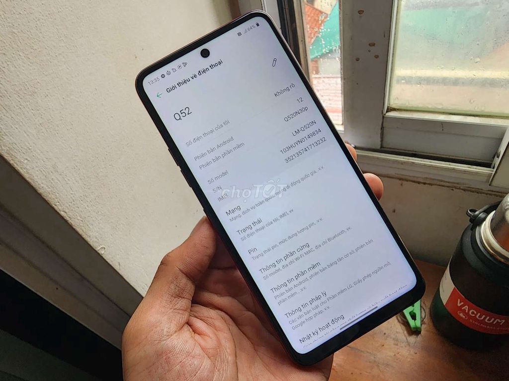 LG Q52 Đỏ Đã sử dụng. Mua bán Điện thoại tại Quận Tây Hồ Hà Nội được đăng bởi Vô Tâm  hình 1