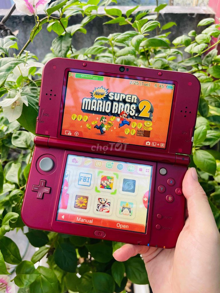 Nintendo New 3DS LL RED (màn trên IPS) 32Gb