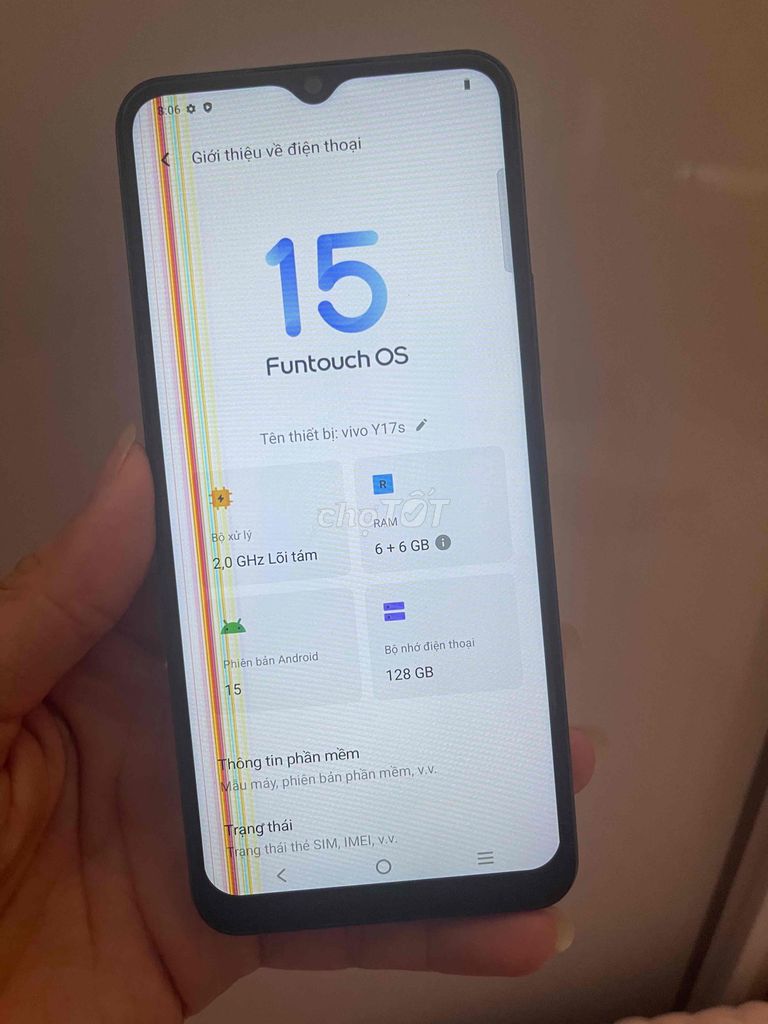 Vivo Y17S 6+6G 128G bán xác. Mua bán Điện thoại tại Quận Bình Tân Tp Hồ Chí Minh được đăng bởi Mr Zui 18 tuổi rưỡi hình 1