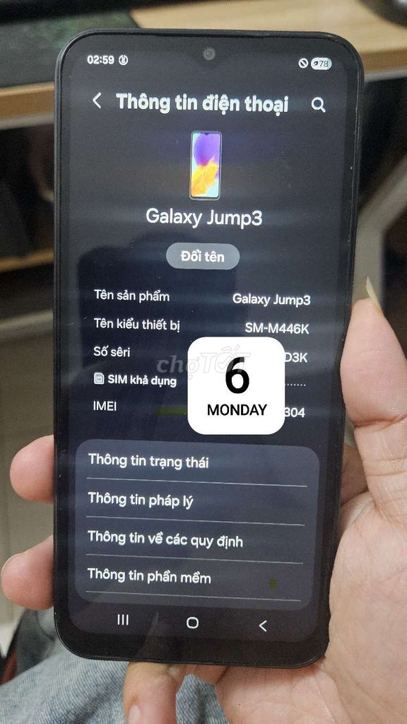 Samsung Galaxy Jump3 128GB Đen. Mua bán Điện thoại tại Quận Hà Đông Hà Nội được đăng bởi Bùi Danh Đức hình 1