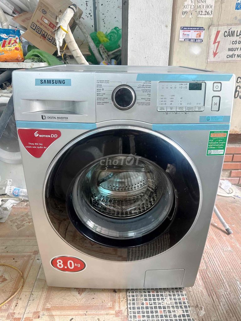 Máy giặt Samsung cửa trước 8.0 kg Bạc. Mua bán Máy giặt tại Quận Hà Đông Hà Nội được đăng bởi Dat Nguyen hình 1