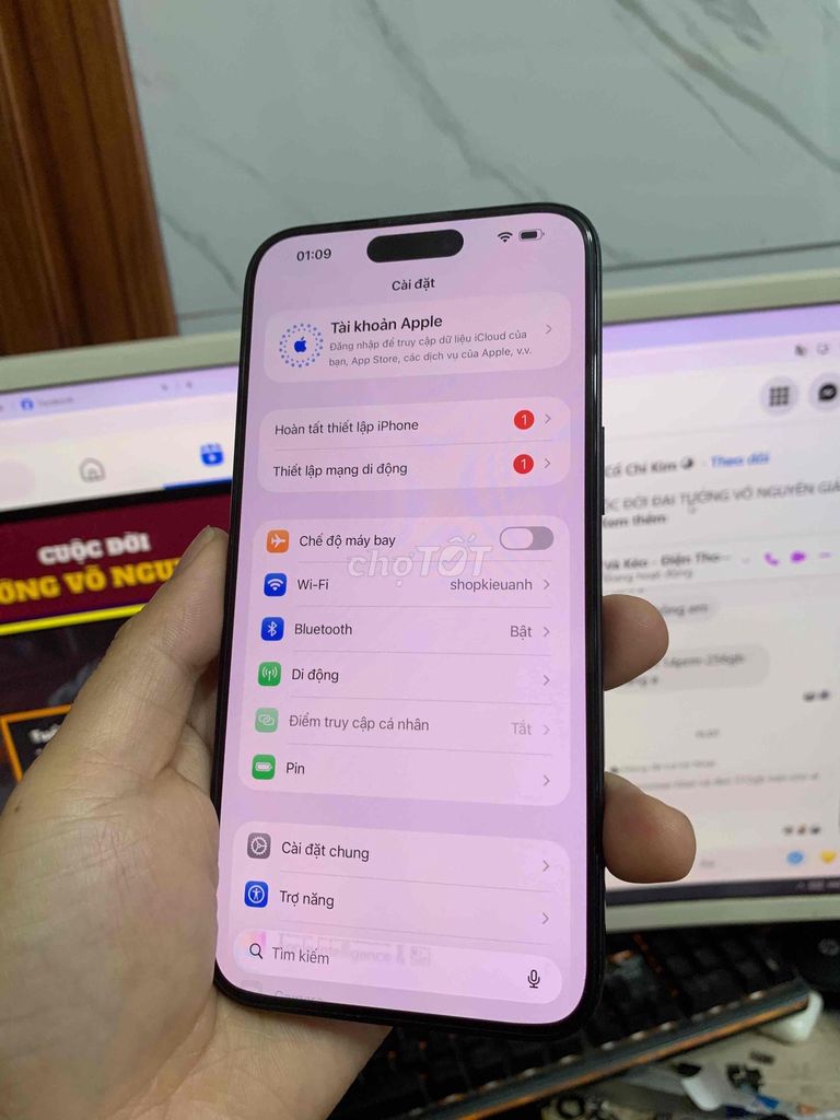 iPhone 15 Promax 256g quốc tế màn sof olet 120hz. Mua bán Điện thoại tại Quận Lê Chân Hải Phòng được đăng bởi hoang anh hình 1