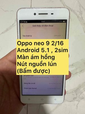 oppo neo 9 2/16. Mua bán Điện thoại tại Thành phố Thủ Đức Tp Hồ Chí Minh được đăng bởi Phạm Văn Thạch